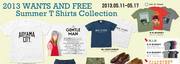 2013 WANTS AND FREE Summer T-Shirts Collection men's