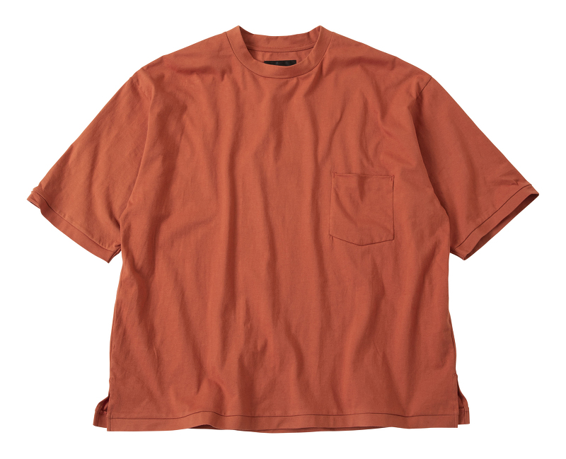 BV-52101, CREW NECK POCKET T-SHIRTS, ORANGE.jpg